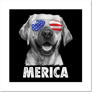 Labrador 4th of July Shirt Posters and Art